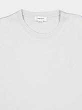 McQueen Grey Embossed Skull Cotton T-Shirt