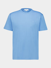 McQueen Blue Embossed Cotton T-Shirt