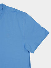 McQueen Blue Embossed Cotton T-Shirt