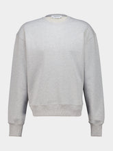 McQueen Pale Grey Embossed Cotton Sweatshirt