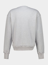 McQueen Pale Grey Embossed Cotton Sweatshirt
