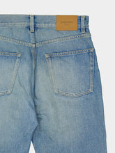 Saint Laurent Authentic Medium Blue Straight-Leg Jeans