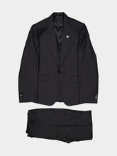 Gucci Black Pinstripe Wool Suit