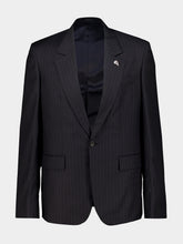 Gucci Black Pinstripe Wool Suit
