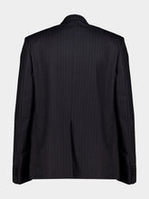 Gucci Black Pinstripe Wool Suit