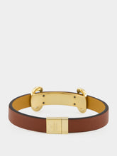 Gucci Brown Leather Horsebit Bracelet
