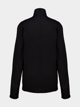 Gucci Black Cotton Mix Turtleneck Top