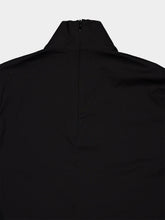 Gucci Black Cotton Mix Turtleneck Top