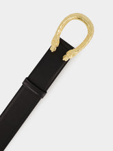Gucci Black Leather Dionysus Wide Belt