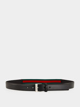 Gucci Black Leather Belt with Squared Buckle