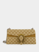 Gucci Sand and Brown GG Dionysus Medium Shoulder Bag