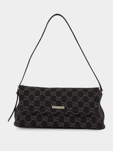 Gucci Black GG Denim Madison Medium Shoulder Bag