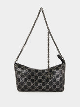 Gucci Black and Silver GG Metallic Evening Bag