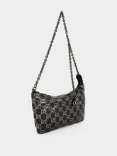 Gucci Black and Silver GG Metallic Evening Bag