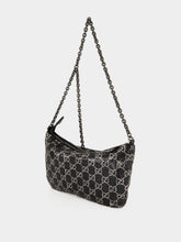 Gucci Black and Silver GG Metallic Evening Bag