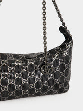 Gucci Black and Silver GG Metallic Evening Bag