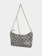 Gucci Silver and Black GG Mesh Evening Bag