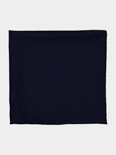 Gucci Dark Blue GG Wool Silk Pocket Square