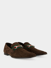 Gucci Brown Suede Como Loafers