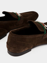 Gucci Brown Suede Como Loafers