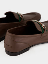 Gucci Brown Leather Como Horsebit Loafers