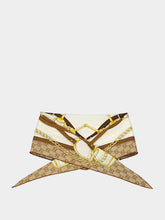 Gucci Printed GG Equestrian Silk Diamond Scarf