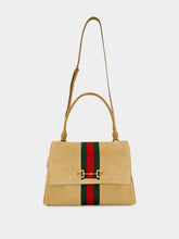 Gucci Sand Suede Paparazzo Medium Top Handle Bag