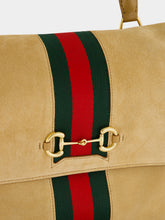 Gucci Sand Suede Paparazzo Medium Top Handle Bag