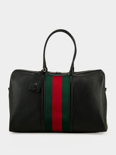 Gucci Black Mega Web Trademark Large Duffle Bag