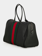 Gucci Black Mega Web Trademark Large Duffle Bag