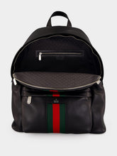 Gucci Black Web Trademark Large Backpack
