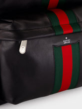 Gucci Black Web Trademark Large Backpack