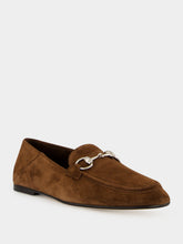 Gucci Dark Brown Jordaan Soft Suede Loafers