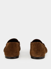 Gucci Dark Brown Jordaan Soft Suede Loafers