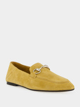Gucci Beige Suede Horsebit Loafers