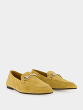 Gucci Beige Suede Horsebit Loafers