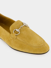 Gucci Beige Suede Horsebit Loafers