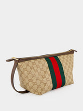 Gucci Sand and Brown Small GG Toiletry Case with Web