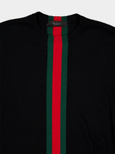 Gucci Black Web Stripe Cashmere Jumper