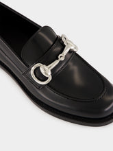 Gucci Black Leather Boulevard Horsebit Loafers