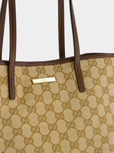 Gucci Sand and Brown GG Canvas Tribeca Small Tote Bag
