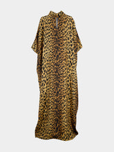 Gucci Leopard Print Silk Maxi Dress