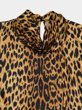 Gucci Leopard Print Silk Maxi Dress