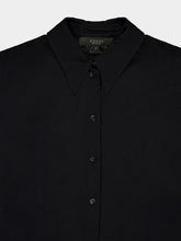 Gucci Black Silk Stretch Chiffon Shirt