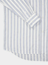 Gucci White and Light Blue Silk Jacquard Shirt