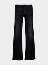 Gucci Black Flared Denim Jeans with Web