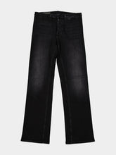 Gucci Black Flared Denim Jeans with Web