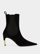 Gucci Black Leather Pointed-Toe Ankle Boots