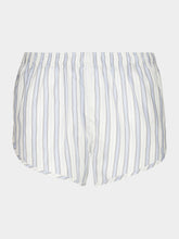 Gucci White and Light Blue Silk Jacquard Shorts