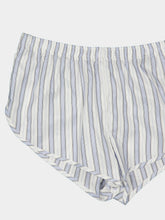 Gucci White and Light Blue Silk Jacquard Shorts